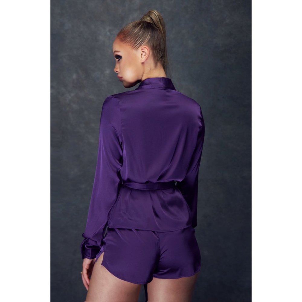 Satin Short Set - Picture 3 of 5